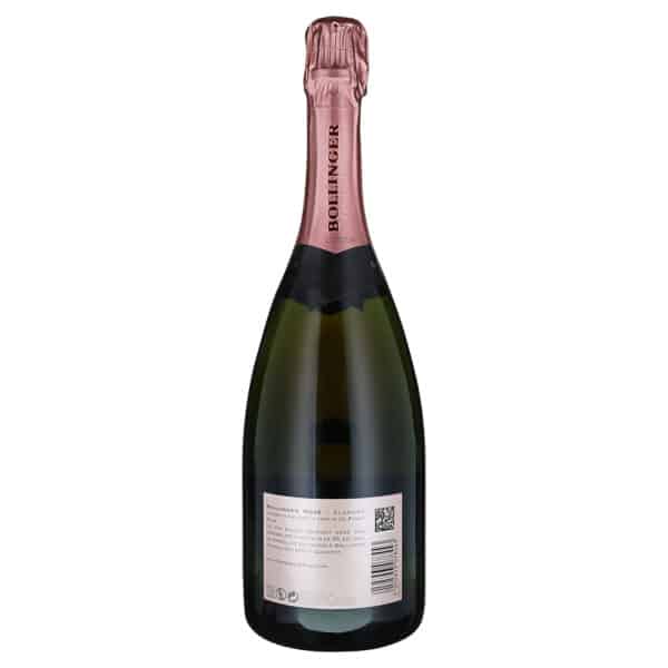 Champagne Bollinger Rosé mit Etui Rückseite